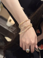 Natural Citrine Quartz 2-Way Magnetic Necklace | Convertible Necklace & Bracelet Jewelry