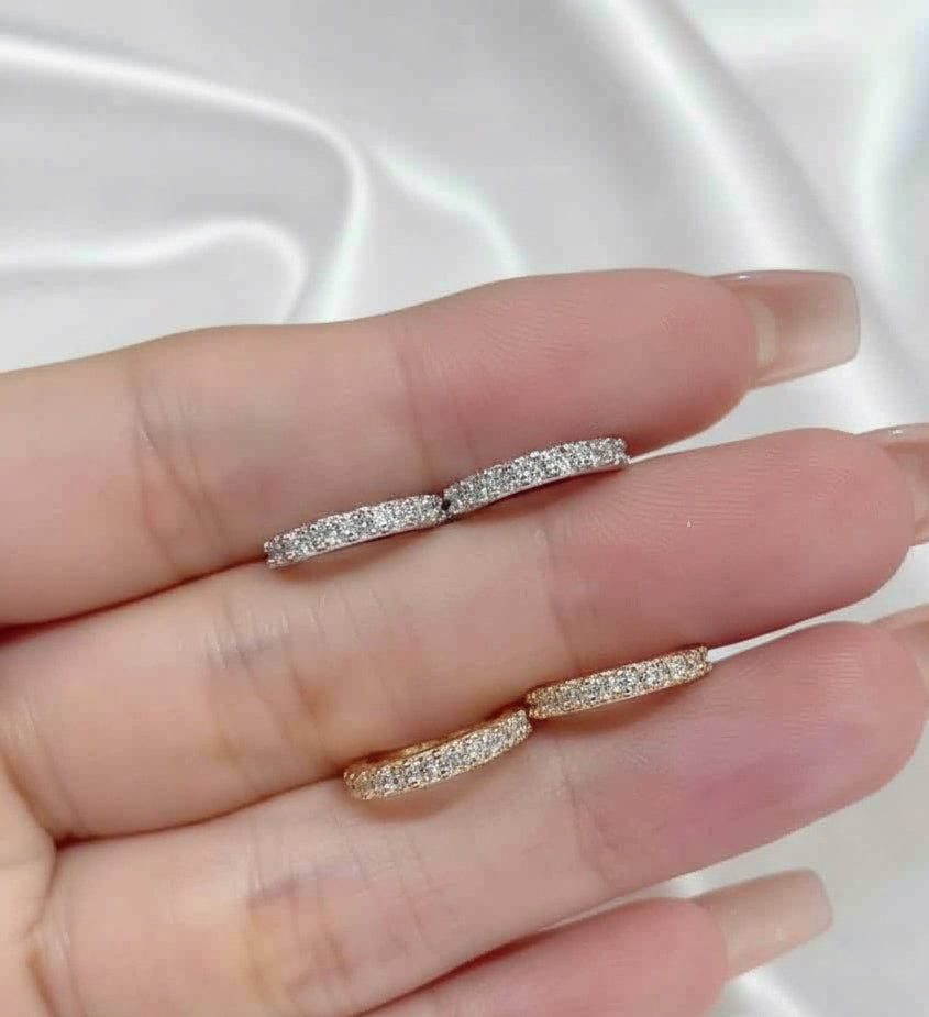 Lab Grown Diamond 0.21 ct 18k yellow gold earrings