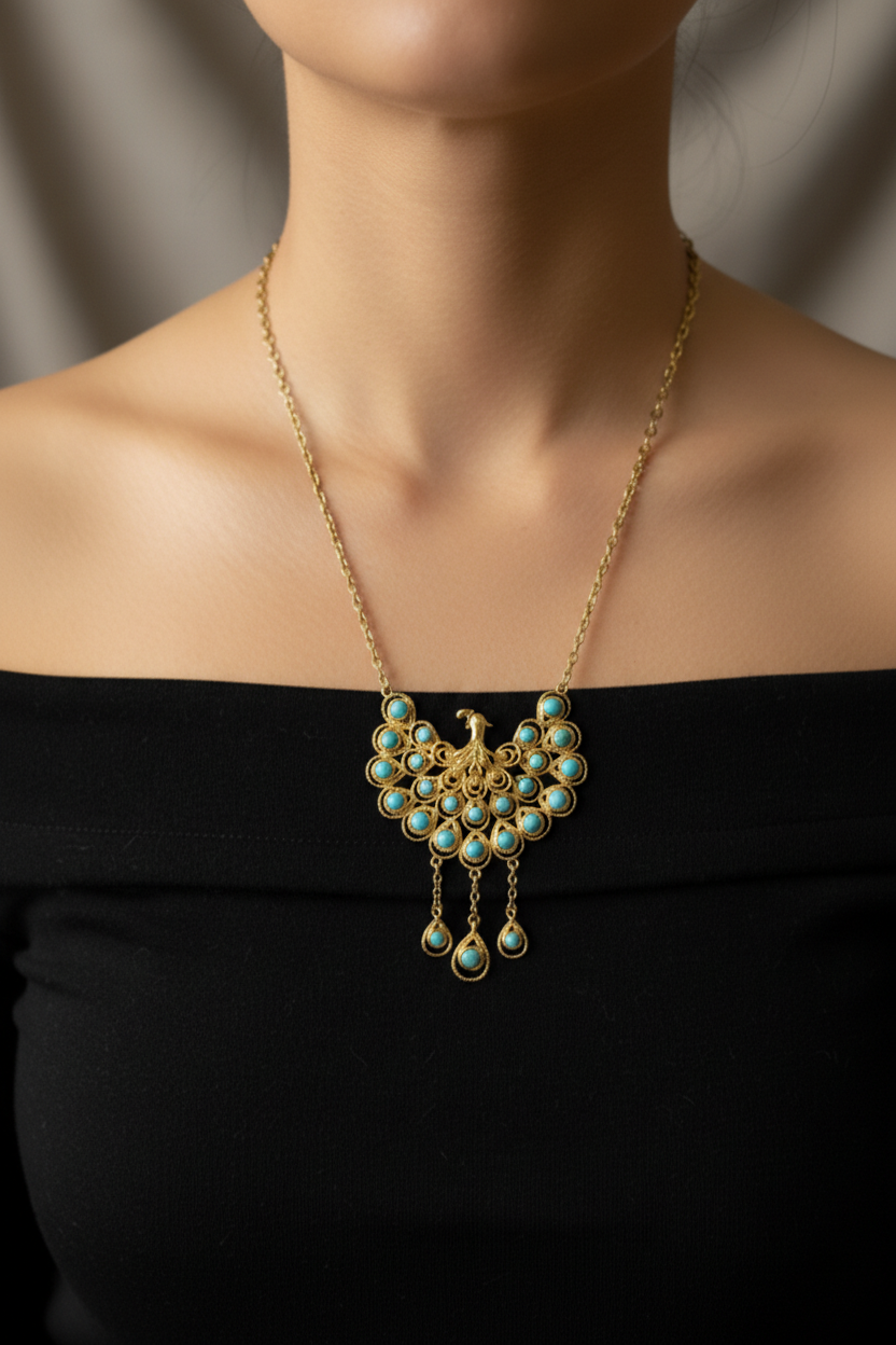 Turquoise Phoenix Necklace