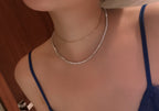 [ ＥＶＥＲ ＧＬＯＷ ☾. ] Moissanite Tennis necklace