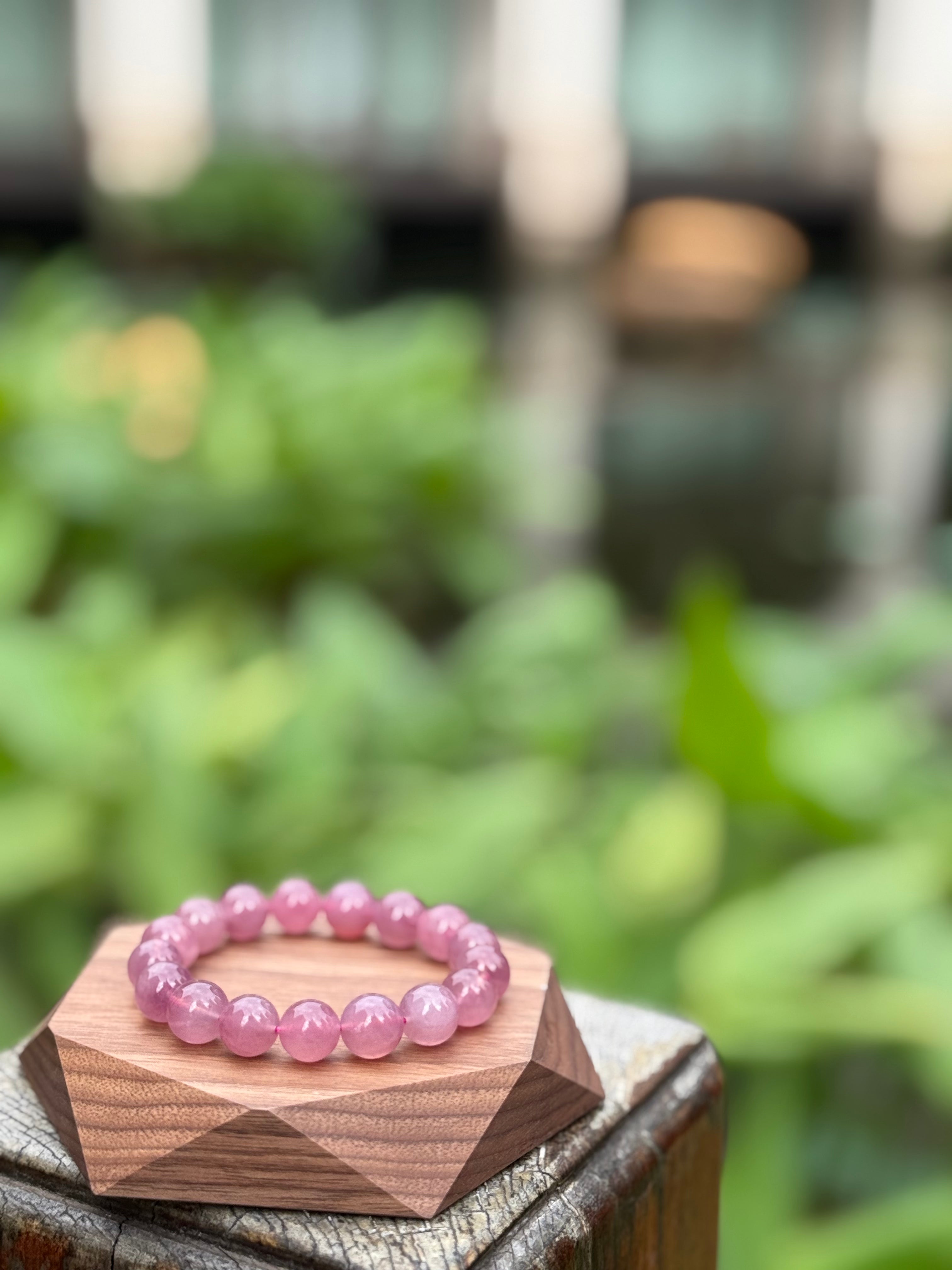 Purple Rose Quartz Bracelet 紫馬粉水晶手串
