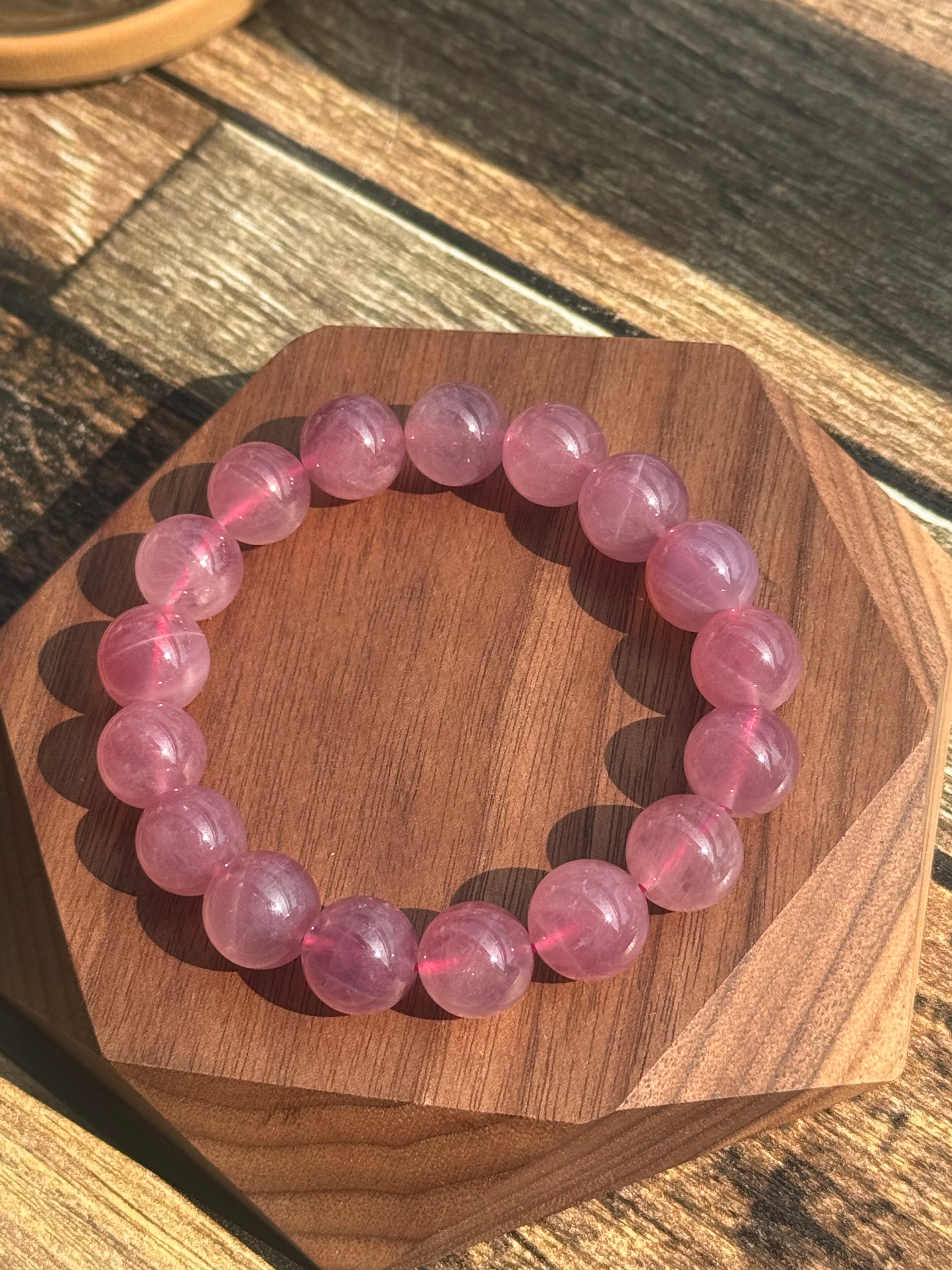 Purple Rose Quartz Bracelet 紫馬粉水晶手串