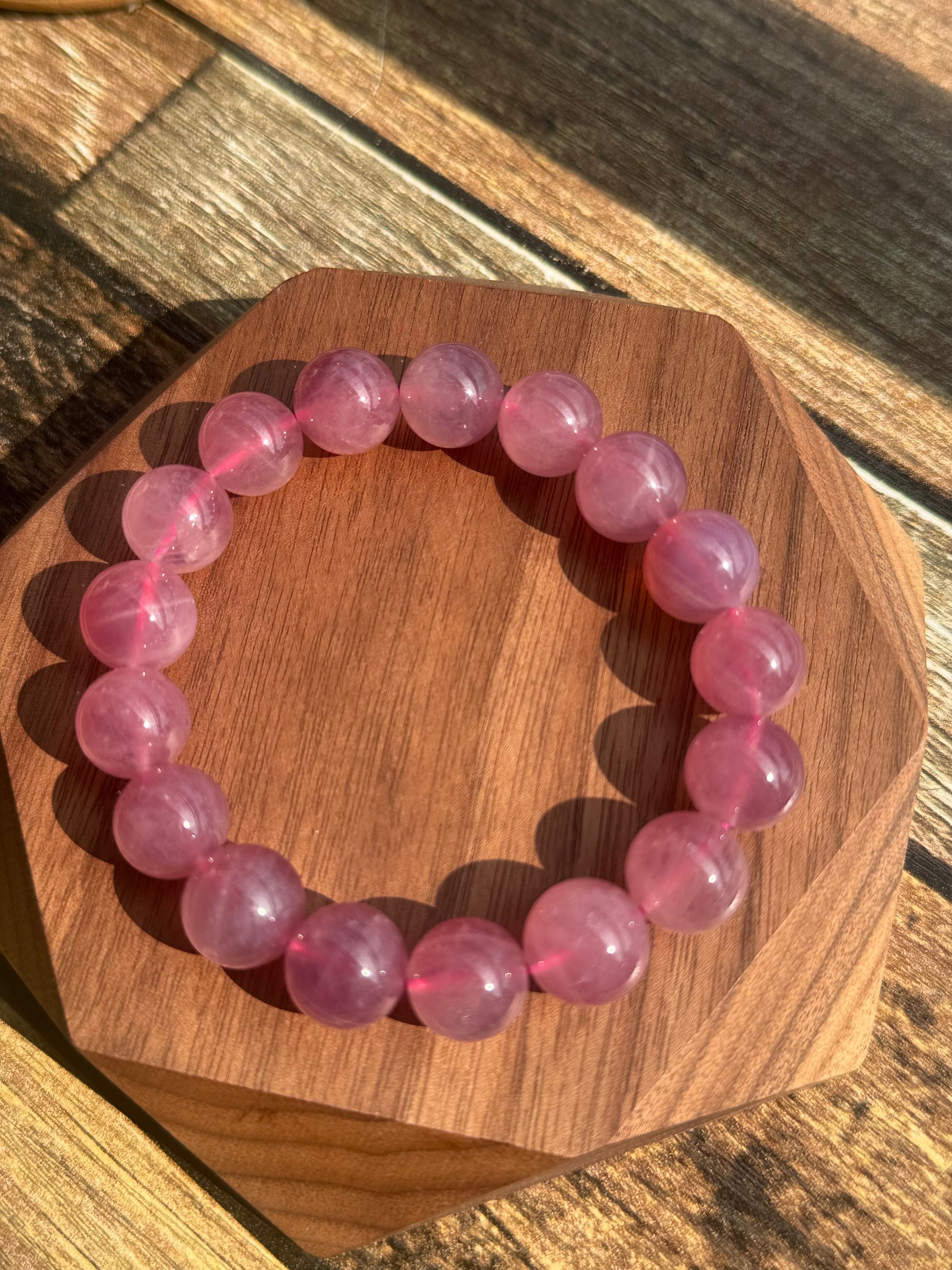Purple Rose Quartz Bracelet 紫馬粉水晶手串