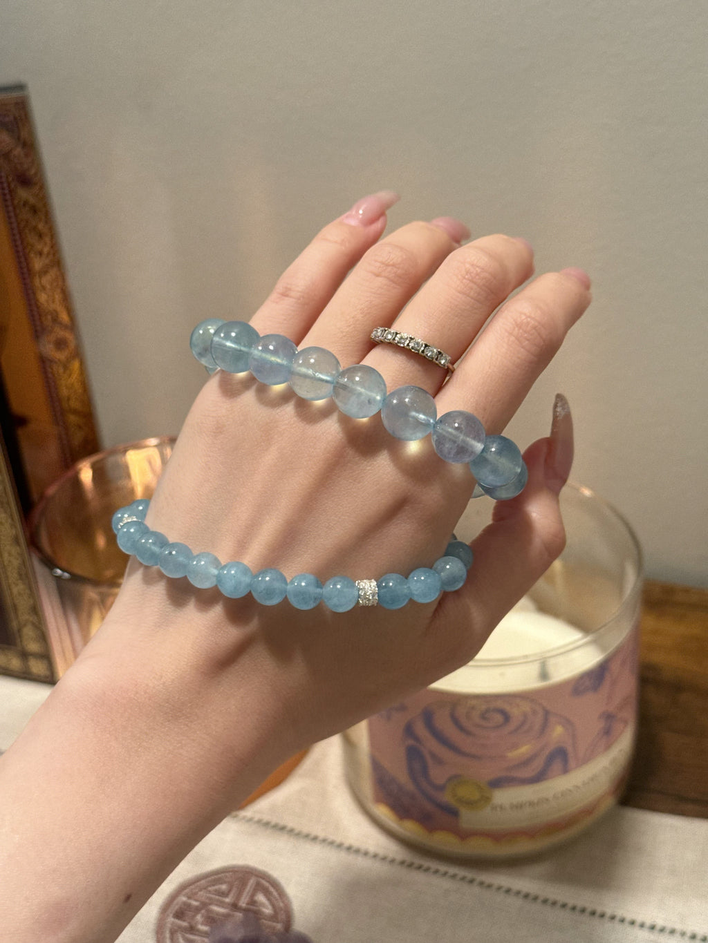 Design · Aquamarine · 海藍寶設計手鍊