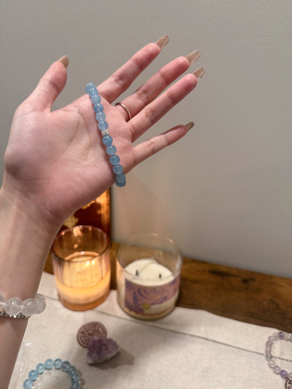 Design · Aquamarine · 海藍寶設計手鍊