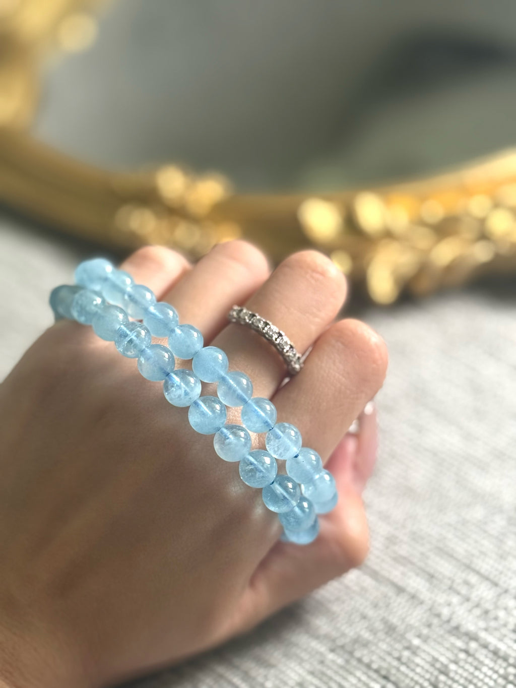 Aquamarine · 海藍寶 7.4mm