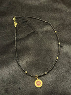 Black Tourmaline Two-Sided Necklace | Reversible Pendant
