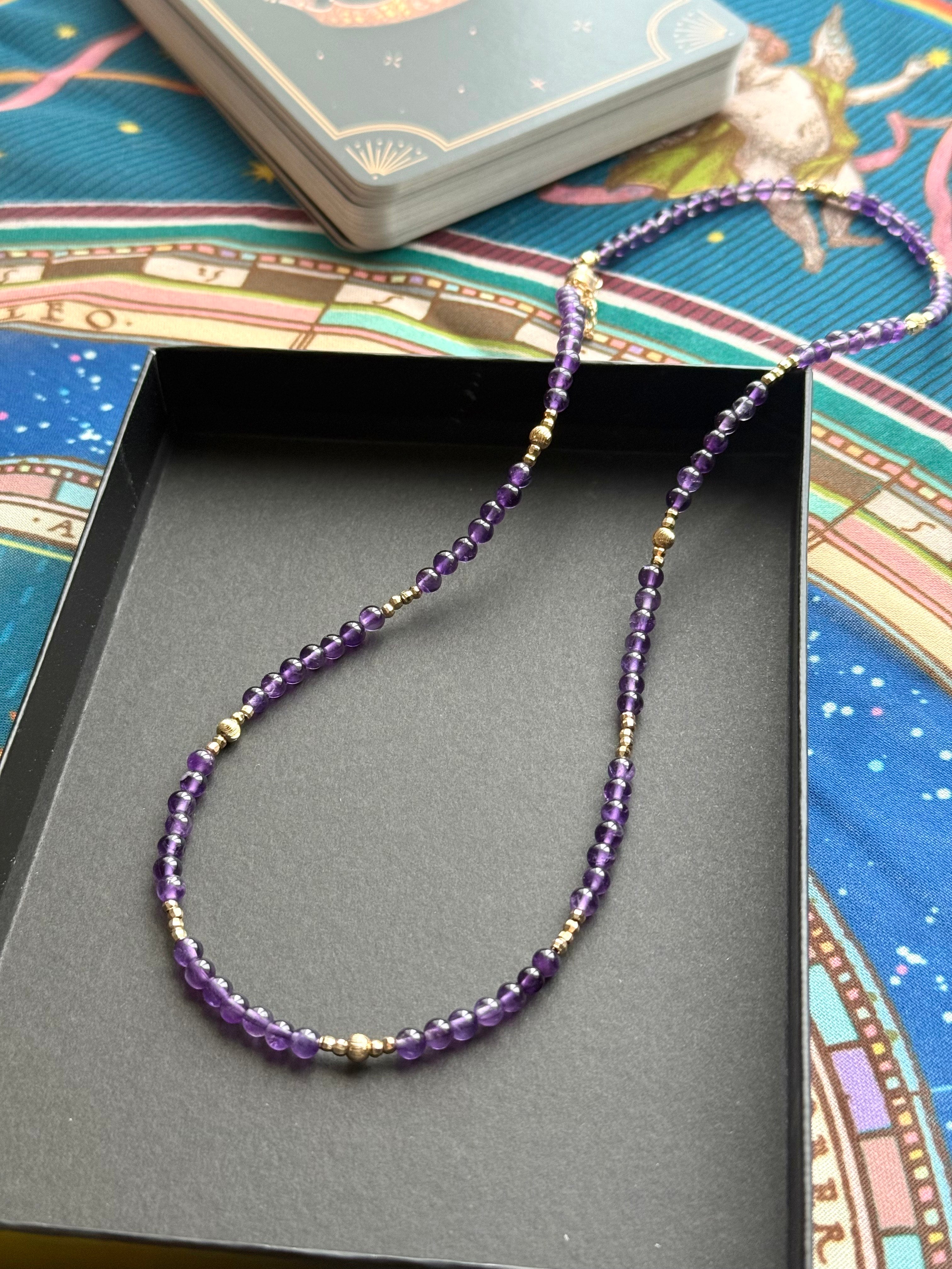 Amethyst Two-Way Necklace | Calm, Positivity & Peace Crystal Jewelry