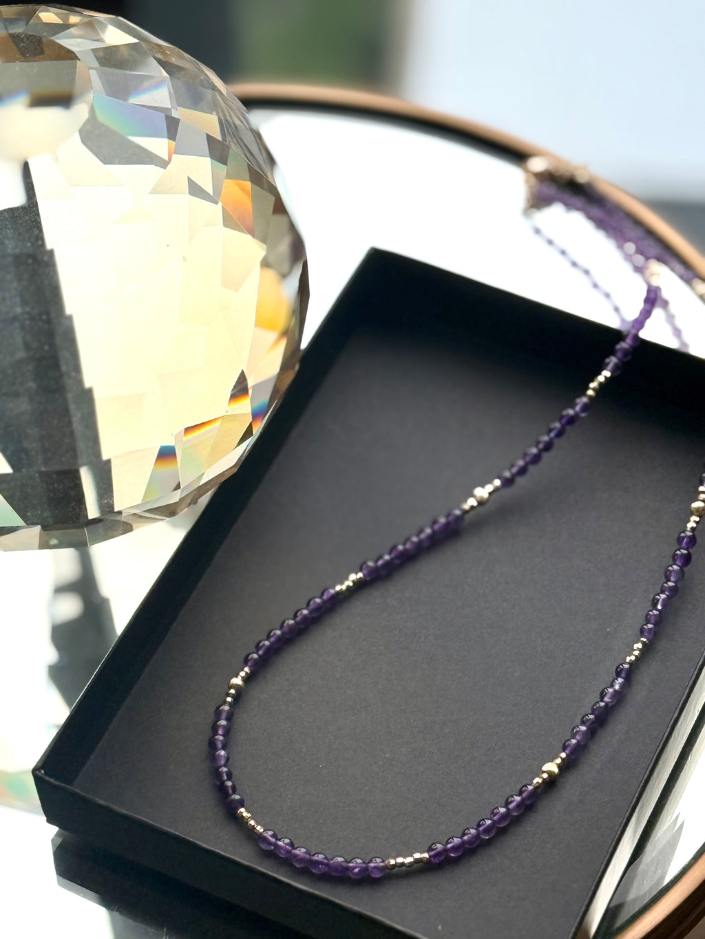 Amethyst Two-Way Necklace | Calm, Positivity & Peace Crystal Jewelry