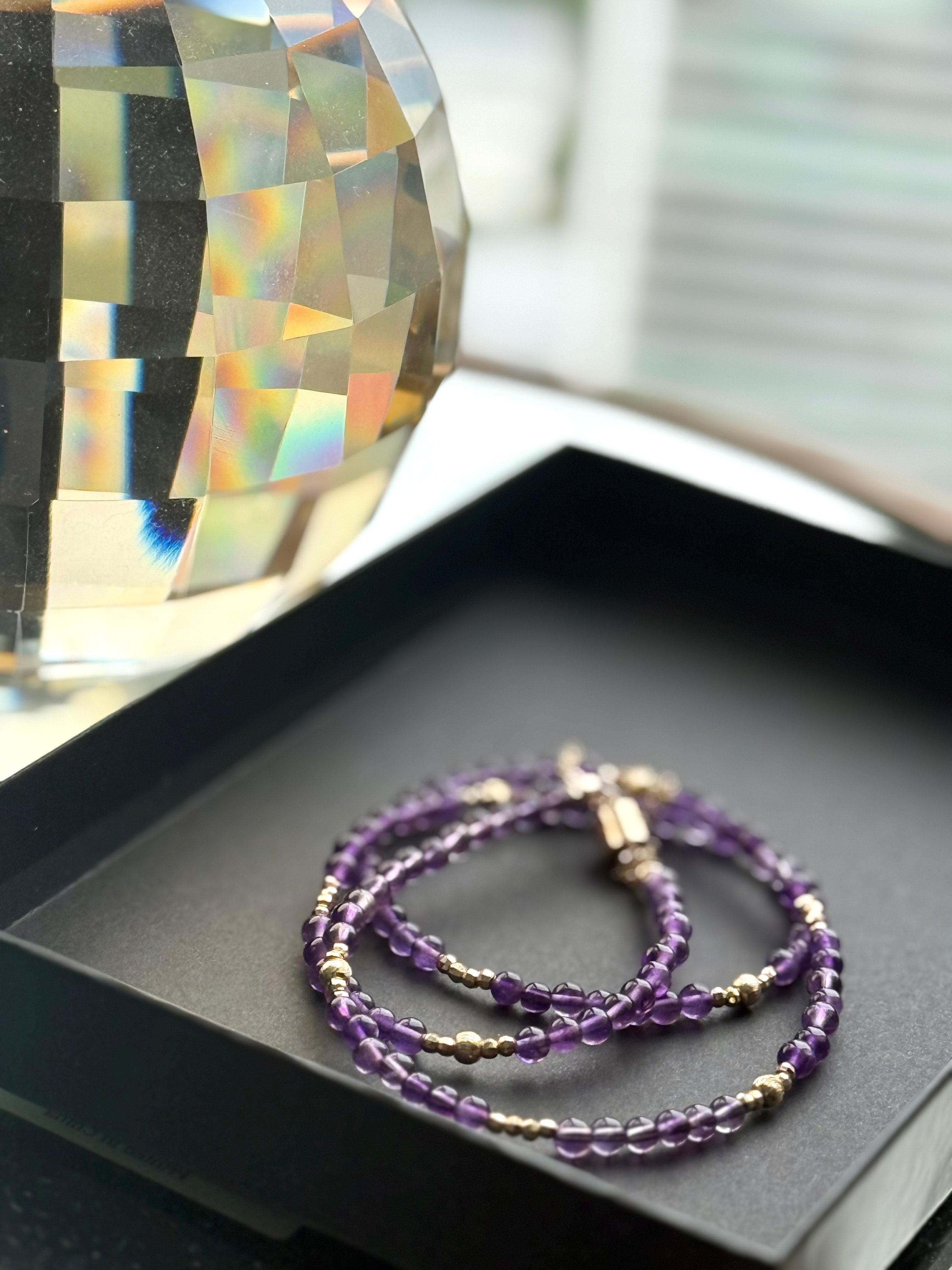 Amethyst Two-Way Necklace | Calm, Positivity & Peace Crystal Jewelry