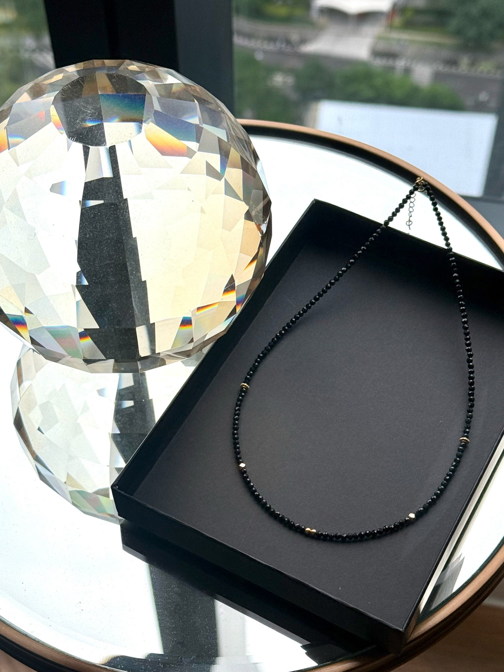 Black Tourmaline 925 Sterling Silver Necklace | Protective & Grounding Crystal Jewelry