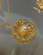 SunFlower Pearl Necklace